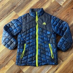 Snozu Youth Glacier Shield Quilted Jacket Navy Blue Size S 6/7